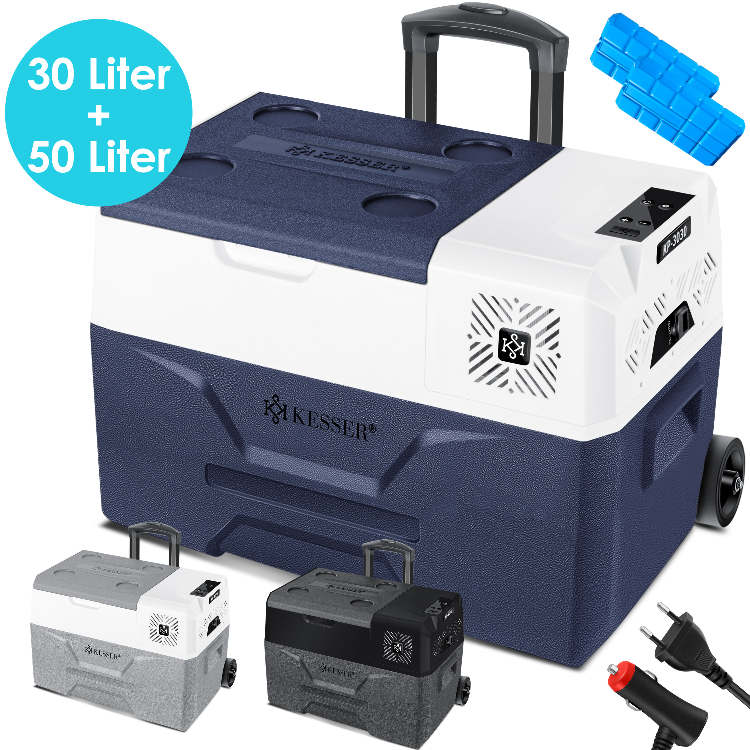 KESSER® Kompressor Kühlbox elektrisch Gefrierbox, Mit APPSteuerung USB