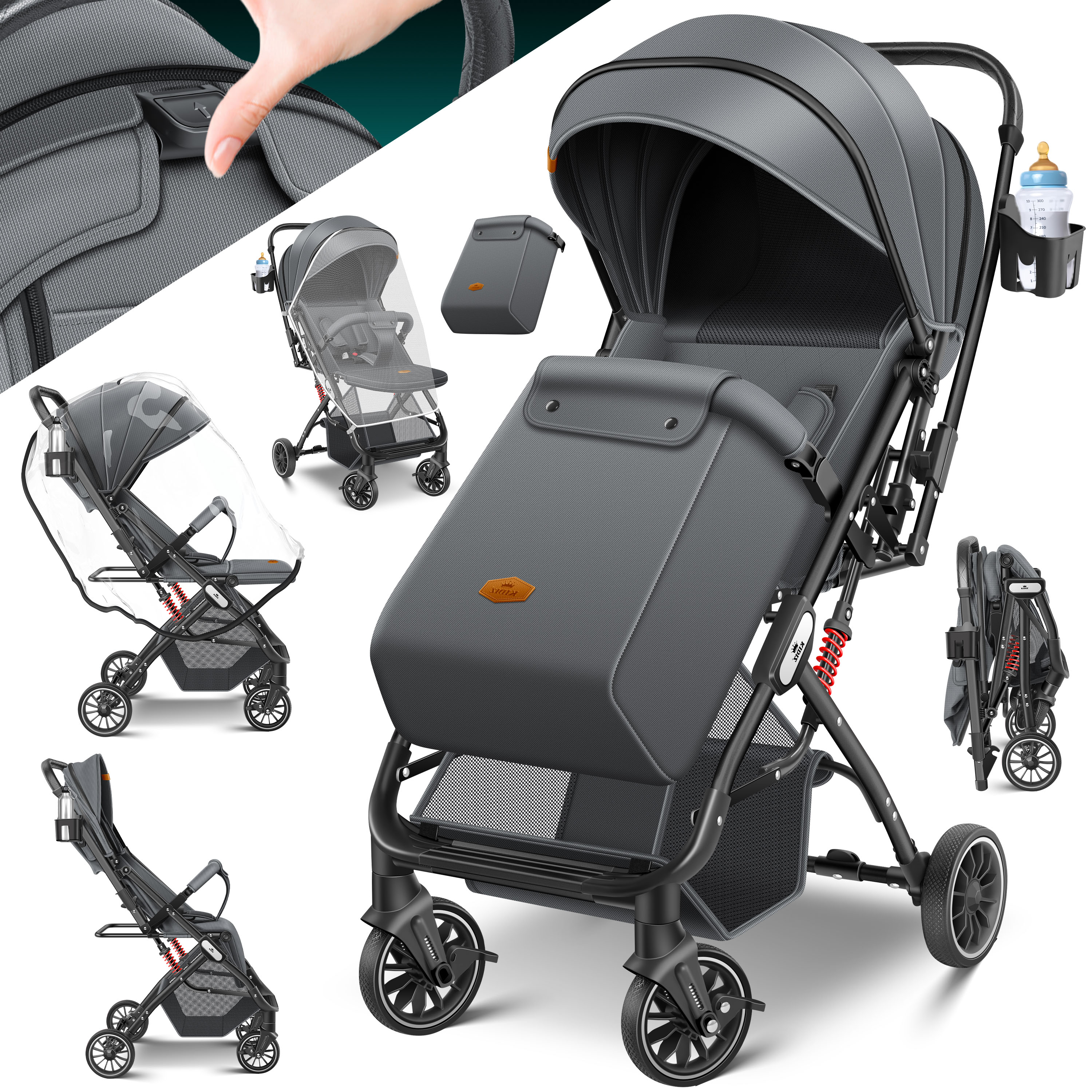 KIDIZ Kinderwagen Reise Buggy klappbar Faltbar Kinder Sportwagen 0-48  Monate | eBay.de