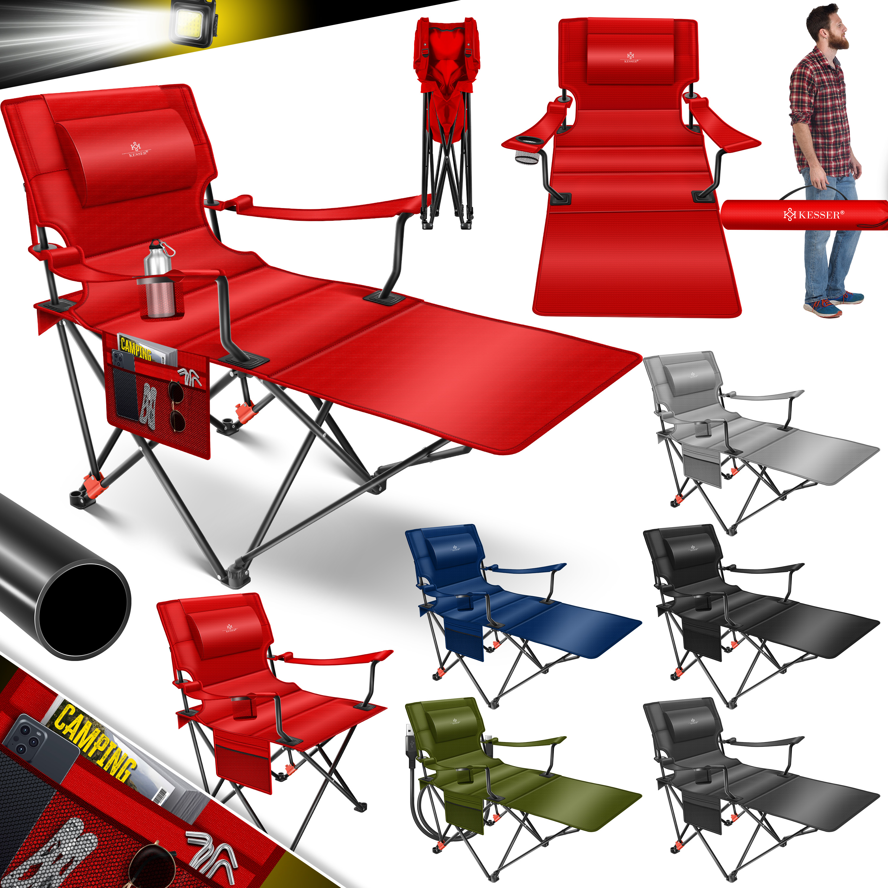 Campingstoel - Visstoel - Vouwstoel - Kampeerstoel - Opvouwbaar - Antr Campingstoel - Visstoel - Vouwstoel - Kampeerstoel - Opvouwbaar - Antr